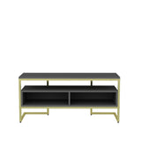 Comodă TV Merrion, Diverse culori, 110x35x50 cm - Auriu - Antracit | SKU: 322RTC2333 | Comodă TV Merrion, 110x35x50 cm, varianta Auriu - Antracit, produs pentru amenajarea locuinței, disponibil online în România la CasaMob