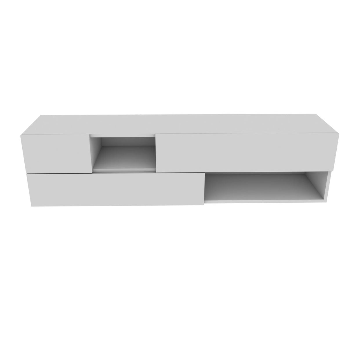 Comodă TV Morton, Diverse culori, 160x38x40 cm - Alb | SKU: 322RTC2335 | Comodă TV Morton, 160x38x40 cm, varianta Alb, produs pentru amenajarea locuinței, disponibil online în România la CasaMob