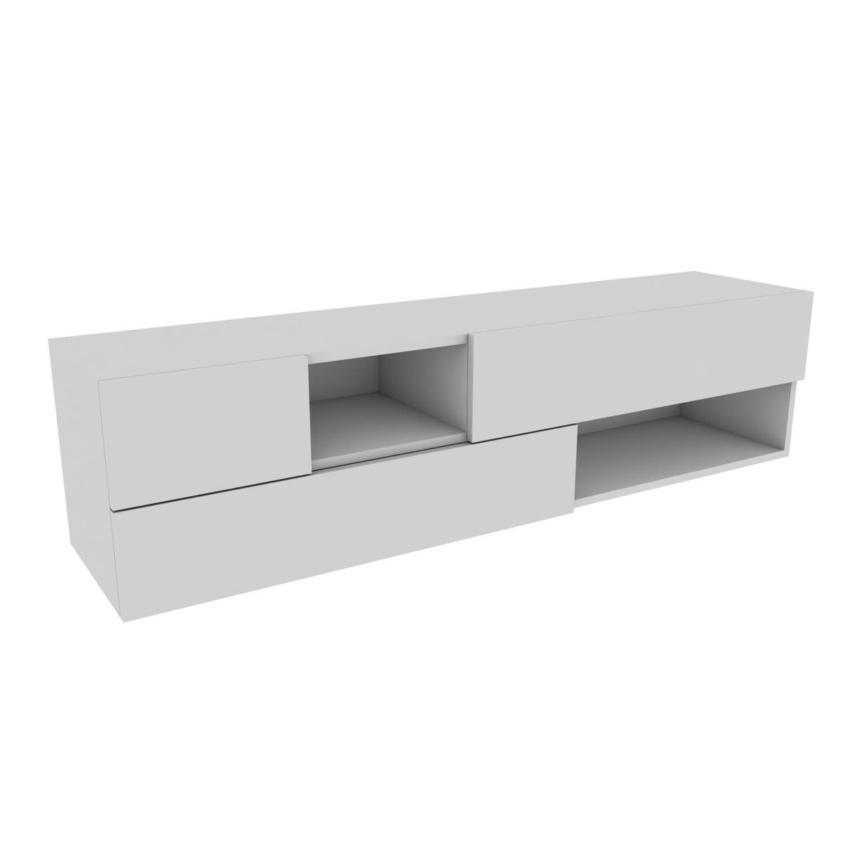 Comodă TV Morton, Diverse culori, 160x38x40 cm - Alb | SKU: 322RTC2335 | Comodă TV Morton, 160x38x40 cm, varianta Alb, produs pentru amenajarea locuinței, disponibil online în România la CasaMob