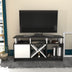 Antracit - Alb | SKU: 322RTC2373 | Comodă TV Auburn, 120x30x61 cm, varianta Antracit - Alb, produs pentru amenajarea locuinței, disponibil online în România la CasaMob