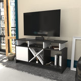 Comodă TV Auburn, Diverse culori, 120x30x61 cm - Antracit - Alb | SKU: 322RTC2373 | Comodă TV Auburn, 120x30x61 cm, varianta Antracit - Alb, produs pentru amenajarea locuinței, disponibil online în România la CasaMob