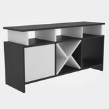 Comodă TV Auburn, Diverse culori, 120x30x61 cm - Antracit - Alb | SKU: 322RTC2373 | Comodă TV Auburn, 120x30x61 cm, varianta Antracit - Alb, produs pentru amenajarea locuinței, disponibil online în România la CasaMob