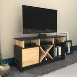 Comodă TV Auburn, Diverse culori, 120x30x61 cm - Antracit - Stejar | SKU: 322RTC2374 | Comodă TV Auburn, 120x30x61 cm, varianta Antracit - Stejar, produs pentru amenajarea locuinței, disponibil online în România la CasaMob