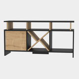 Comodă TV Auburn, Diverse culori, 120x30x61 cm - Antracit - Stejar | SKU: 322RTC2374 | Comodă TV Auburn, 120x30x61 cm, varianta Antracit - Stejar, produs pentru amenajarea locuinței, disponibil online în România la CasaMob