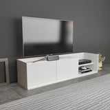 Comodă TV Krog, Diverse culori, 160x35x37 cm - Alb | SKU: 322RTC2387 | Comodă TV Krog, 160x35x37 cm, varianta Alb, produs pentru amenajarea locuinței, disponibil online în România la CasaMob