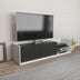 Alb - Antracit | SKU: 322RTC2389 | Comodă TV Krog, 160x35x37 cm, varianta Alb - Antracit, produs pentru amenajarea locuinței, disponibil online în România la CasaMob