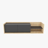 Comodă TV Krog, Diverse culori, 160x35x37 cm - Stejar - Antracit | SKU: 322RTC2393 | Comodă TV Krog, 160x35x37 cm, varianta Stejar - Antracit, produs pentru amenajarea locuinței, disponibil online în România la CasaMob