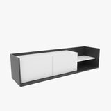 Comodă TV Krog, Diverse culori, 160x35x37 cm - Antracit - Alb | SKU: 322RTC2396 | Comodă TV Krog, 160x35x37 cm, varianta Antracit - Alb, produs pentru amenajarea locuinței, disponibil online în România la CasaMob