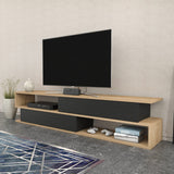 Comodă TV Cortez, Diverse culori, 160x35x39 cm - Stejar - Antracit | SKU: 322RTC2410 | Comodă TV Cortez, 160x35x39 cm, varianta Stejar - Antracit, produs pentru amenajarea locuinței, disponibil online în România la CasaMob