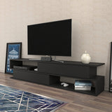 Comodă TV Cortez, Diverse culori, 160x35x39 cm - Antracit | SKU: 322RTC2412 | Comodă TV Cortez, 160x35x39 cm, varianta Antracit, produs pentru amenajarea locuinței, disponibil online în România la CasaMob