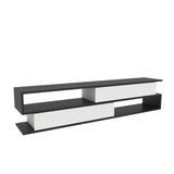 Comodă TV Cortez, Diverse culori, 160x35x39 cm - Antracit - Alb | SKU: 322RTC2413 | Comodă TV Cortez, 160x35x39 cm, varianta Antracit - Alb, produs pentru amenajarea locuinței, disponibil online în România la CasaMob