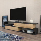 Comodă TV Cortez, Diverse culori, 160x35x39 cm - Antracit - Stejar | SKU: 322RTC2414 | Comodă TV Cortez, 160x35x39 cm, varianta Antracit - Stejar, produs pentru amenajarea locuinței, disponibil online în România la CasaMob