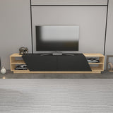 Comodă TV Rhodes, Diverse culori, 240x37x47 cm - Stejar - Antracit | SKU: 322RTC2440 | Comodă TV Rhodes, 240x37x47 cm, varianta Stejar - Antracit, produs pentru amenajarea locuinței, disponibil online în România la CasaMob