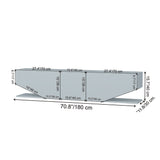 Comodă TV Inci, Diverse culori, 180x30x45 cm - Negru | SKU: 322RTC2447 | Comodă TV Inci, 180x30x45 cm, varianta Negru, produs pentru amenajarea locuinței, disponibil online în România la CasaMob
