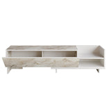 Comodă TV Parion, Diverse culori, 165x35x41 cm - Alb | SKU: 322RTC2452 | Comodă TV Parion, 165x35x41 cm, varianta Alb, produs pentru amenajarea locuinței, disponibil online în România la CasaMob