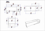 Comodă TV Parion, Diverse culori, 165x35x41 cm - Alb - Sapphire | SKU: 322RTC2453 | Comodă TV Parion, 165x35x41 cm, varianta Alb - Sapphire, produs pentru amenajarea locuinței, disponibil online în România la CasaMob