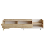 Comodă TV Parion, Diverse culori, 165x35x41 cm - Alb - Sapphire | SKU: 322RTC2453 | Comodă TV Parion, 165x35x41 cm, varianta Alb - Sapphire, produs pentru amenajarea locuinței, disponibil online în România la CasaMob