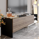 Comodă TV Parion, Diverse culori, 165x35x41 cm - Alb - Negru - Nuc | SKU: 322RTC2454 | Comodă TV Parion, 165x35x41 cm, varianta Alb - Negru - Nuc, produs pentru amenajarea locuinței, disponibil online în România la CasaMob