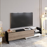 Comodă TV Parion, Diverse culori, 165x35x41 cm - Alb - Negru - Nuc | SKU: 322RTC2454 | Comodă TV Parion, 165x35x41 cm, varianta Alb - Negru - Nuc, produs pentru amenajarea locuinței, disponibil online în România la CasaMob