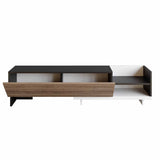 Comodă TV Parion, Diverse culori, 165x35x41 cm - Alb - Negru - Nuc | SKU: 322RTC2454 | Comodă TV Parion, 165x35x41 cm, varianta Alb - Negru - Nuc, produs pentru amenajarea locuinței, disponibil online în România la CasaMob