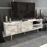 Comodă TV Ronas, Diverse culori, 160x35x39 cm - Alb | SKU: 322RTC2455 | Comodă TV Ronas, 160x35x39 cm, varianta Alb, produs pentru amenajarea locuinței, disponibil online în România la CasaMob