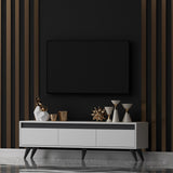 Comodă TV Century, Diverse culori, 150x30x45 cm - Alb | SKU: 327ODS1113 | Comodă TV Century, 150x30x45 cm, varianta Alb, produs pentru amenajarea locuinței, disponibil online în România la CasaMob