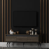 Comodă TV Century, Diverse culori, 150x30x45 cm - Nuc | SKU: 327ODS1114 | Comodă TV Century, 150x30x45 cm, varianta Nuc, produs pentru amenajarea locuinței, disponibil online în România la CasaMob