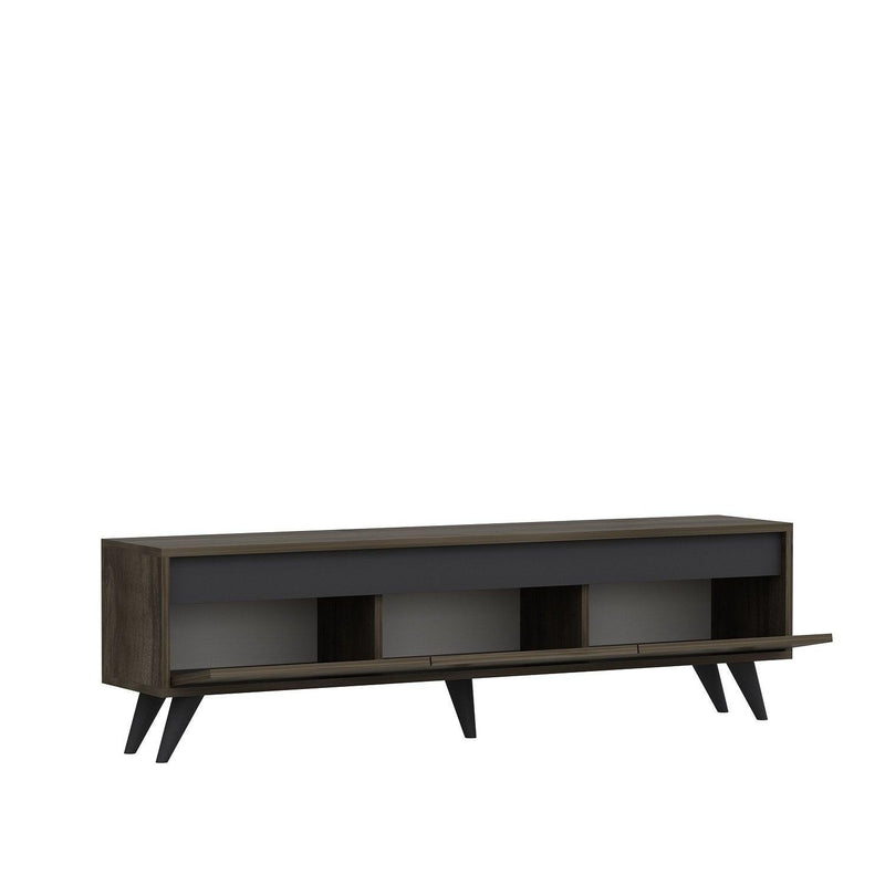 Nuc | SKU: 327ODS1114 | Comodă TV Century, 150x30x45 cm, varianta Nuc, produs pentru amenajarea locuinței, disponibil online în România la CasaMob