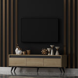 Comodă TV Century, Diverse culori, 150x30x45 cm - Stejar safir | SKU: 327ODS1115 | Comodă TV Century, 150x30x45 cm, varianta Stejar safir, produs pentru amenajarea locuinței, disponibil online în România la CasaMob