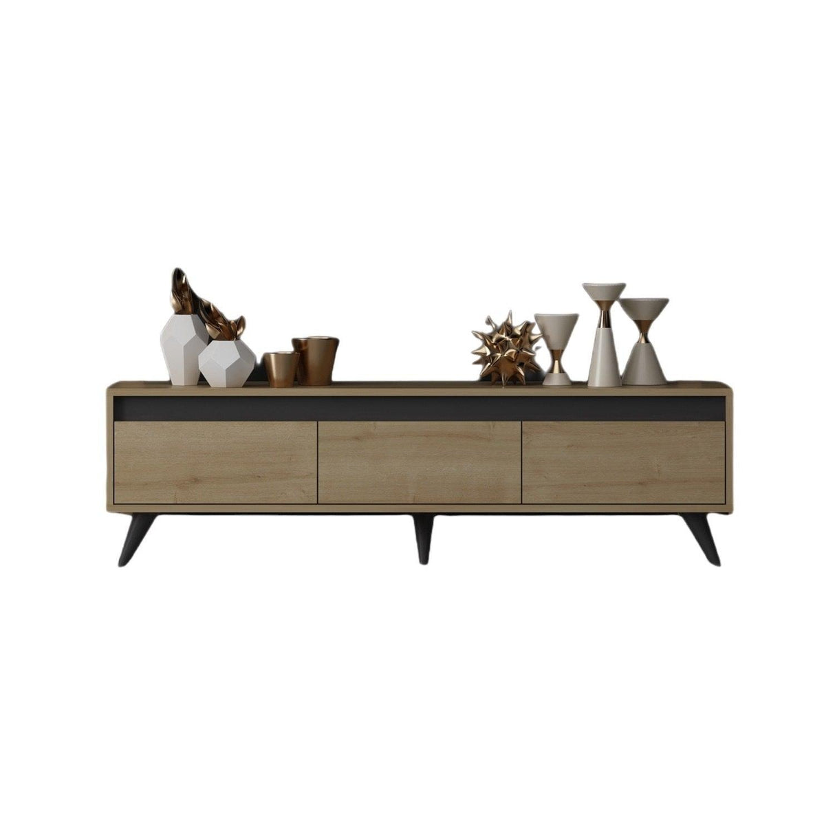 Comodă TV Century, Diverse culori, 150x30x45 cm - Stejar safir | SKU: 327ODS1115 | Comodă TV Century, 150x30x45 cm, varianta Stejar safir, produs pentru amenajarea locuinței, disponibil online în România la CasaMob