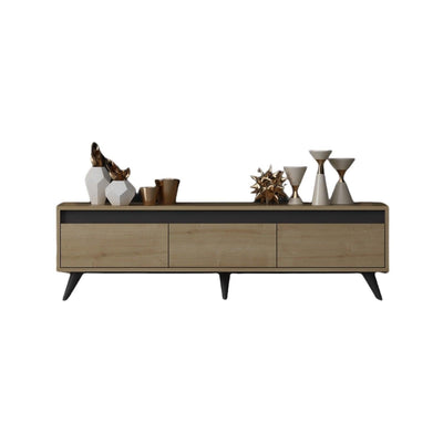 Stejar safir | SKU: 327ODS1115 | Comodă TV Century, 150x30x45 cm, varianta Stejar safir, produs pentru amenajarea locuinței, disponibil online în România la CasaMob