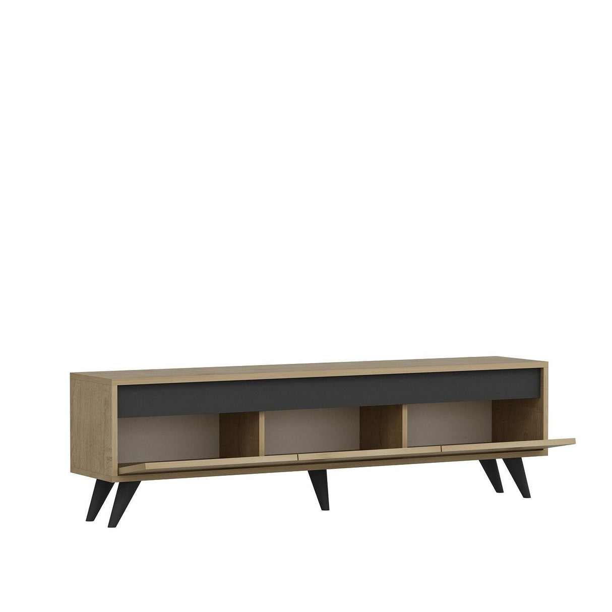 Comodă TV Century, Diverse culori, 150x30x45 cm - Stejar safir | SKU: 327ODS1115 | Comodă TV Century, 150x30x45 cm, varianta Stejar safir, produs pentru amenajarea locuinței, disponibil online în România la CasaMob