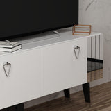 Comodă TV Tarab, Diverse culori, 120x30x50 cm - Alb | SKU: 327ODS1117 | Comodă TV Tarab, 120x30x50 cm, varianta Alb, produs pentru amenajarea locuinței, disponibil online în România la CasaMob