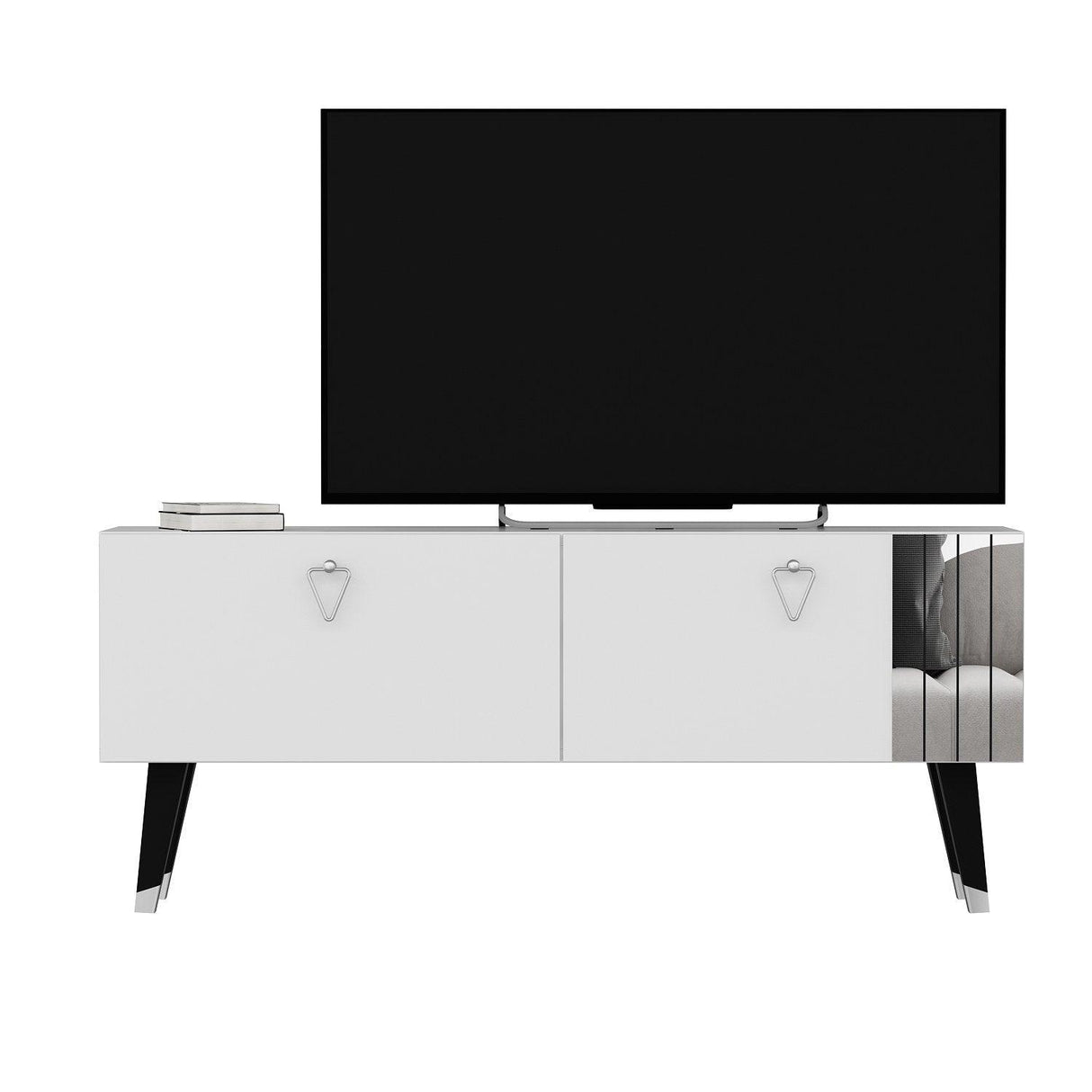 Comodă TV Tarab, Diverse culori, 120x30x50 cm - Alb | SKU: 327ODS1117 | Comodă TV Tarab, 120x30x50 cm, varianta Alb, produs pentru amenajarea locuinței, disponibil online în România la CasaMob