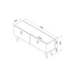Comodă TV Tarab, Diverse culori, 120x30x50 cm - Antracit | SKU: 327ODS1118 | Comodă TV Tarab, 120x30x50 cm, varianta Antracit, produs pentru amenajarea locuinței, disponibil online în România la CasaMob