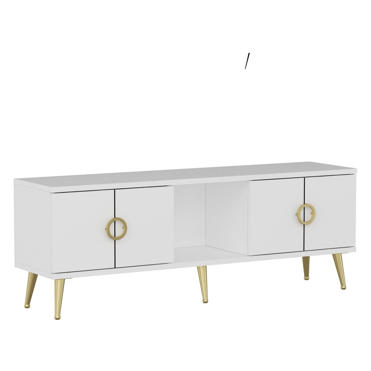 Comodă TV Cey, Diverse culori, 120x30x45 cm - Alb | SKU: 327ODS1120 | Comodă TV Cey, 120x30x45 cm, varianta Alb, produs pentru amenajarea locuinței, disponibil online în România la CasaMob