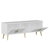 Comodă TV Cey, Diverse culori, 120x30x45 cm - Alb | SKU: 327ODS1120 | Comodă TV Cey, 120x30x45 cm, varianta Alb, produs pentru amenajarea locuinței, disponibil online în România la CasaMob