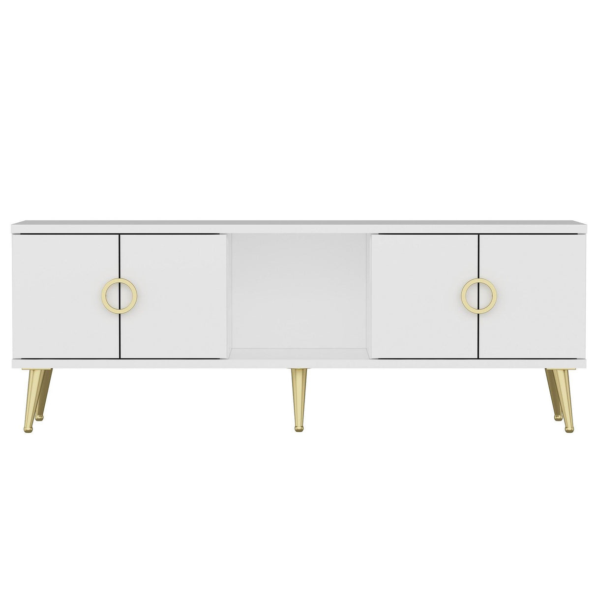 Comodă TV Cey, Diverse culori, 120x30x45 cm - Alb | SKU: 327ODS1120 | Comodă TV Cey, 120x30x45 cm, varianta Alb, produs pentru amenajarea locuinței, disponibil online în România la CasaMob