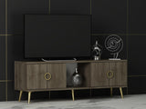 Comodă TV Cey, Diverse culori, 120x30x45 cm - Nuc | SKU: 327ODS1122 | Comodă TV Cey, 120x30x45 cm, varianta Nuc, produs pentru amenajarea locuinței, disponibil online în România la CasaMob