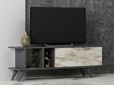 Comodă TV Liberty, Diverse culori, 120x30x45 cm - Antracit - Marble | SKU: 327ODS1124 | Comodă TV Liberty, 120x30x45 cm, varianta Antracit - Marble, produs pentru amenajarea locuinței, disponibil online în România la CasaMob