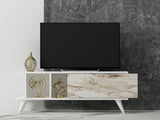 Comodă TV Liberty, Diverse culori, 120x30x45 cm - Alb - Marble | SKU: 327ODS1125 | Comodă TV Liberty, 120x30x45 cm, varianta Alb - Marble, produs pentru amenajarea locuinței, disponibil online în România la CasaMob