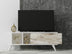 Alb - Marble | SKU: 327ODS1125 | Comodă TV Liberty, 120x30x45 cm, varianta Alb - Marble, produs pentru amenajarea locuinței, disponibil online în România la CasaMob