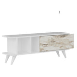 Comodă TV Liberty, Diverse culori, 120x30x45 cm - Alb - Marble | SKU: 327ODS1125 | Comodă TV Liberty, 120x30x45 cm, varianta Alb - Marble, produs pentru amenajarea locuinței, disponibil online în România la CasaMob