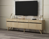 Comodă TV River, Diverse culori, 150x30x48 cm - Stejar safir | SKU: 327ODS1129 | Comodă TV River, 150x30x48 cm, varianta Stejar safir, produs pentru amenajarea locuinței, disponibil online în România la CasaMob