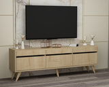 Comodă TV River, Diverse culori, 150x30x48 cm - Stejar safir | SKU: 327ODS1129 | Comodă TV River, 150x30x48 cm, varianta Stejar safir, produs pentru amenajarea locuinței, disponibil online în România la CasaMob