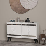 Comodă TV İlda, Diverse culori, 120x30x80 cm - Alb | SKU: 327ODS1132 | Comodă TV İlda, 120x30x80 cm, varianta Alb, produs pentru amenajarea locuinței, disponibil online în România la CasaMob
