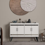 Comodă TV İlda, Diverse culori, 120x30x80 cm - Alb | SKU: 327ODS1132 | Comodă TV İlda, 120x30x80 cm, varianta Alb, produs pentru amenajarea locuinței, disponibil online în România la CasaMob