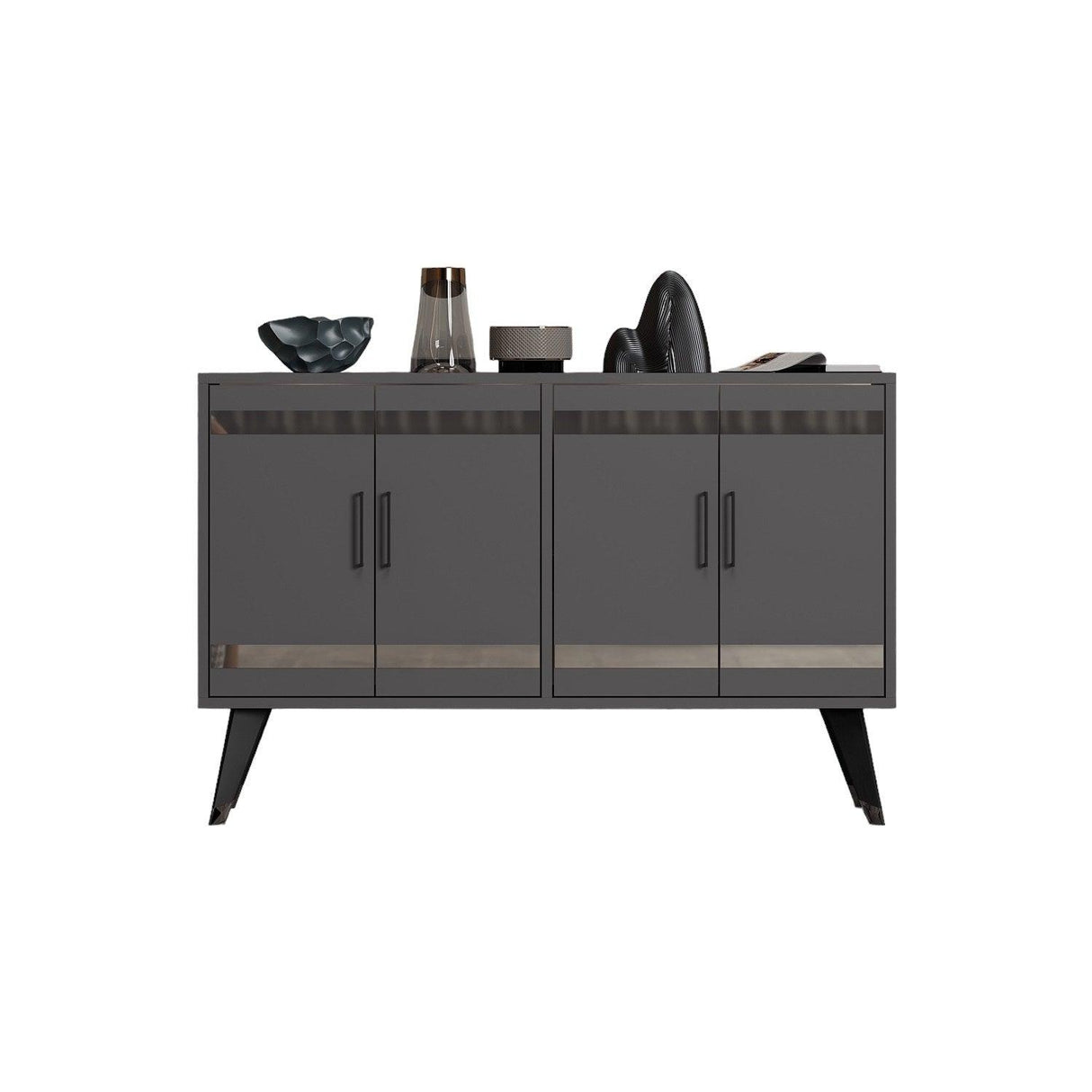 Comodă TV İlda, Diverse culori, 120x30x80 cm - Antracit | SKU: 327ODS1133 | Comodă TV İlda, 120x30x80 cm, varianta Antracit, produs pentru amenajarea locuinței, disponibil online în România la CasaMob