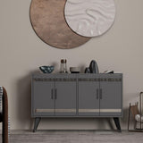 Comodă TV İlda, Diverse culori, 120x30x80 cm - Antracit | SKU: 327ODS1133 | Comodă TV İlda, 120x30x80 cm, varianta Antracit, produs pentru amenajarea locuinței, disponibil online în România la CasaMob