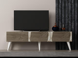 Comodă TV Veas, Diverse culori, 150x30x43 cm - Marble - Nuc | SKU: 327ODS1134 | Comodă TV Veas, 150x30x43 cm, varianta Marble - Nuc, produs pentru amenajarea locuinței, disponibil online în România la CasaMob